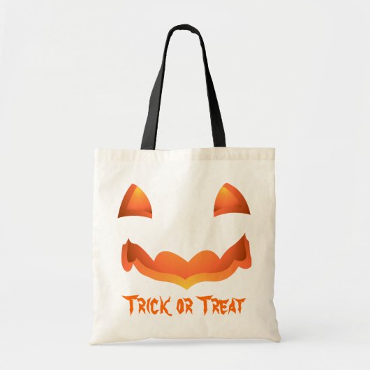 Jack-o-lantern Canvas tas Halloween Pumpkin Bag (Voorkant)