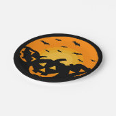 Jack O' Lantern Carved Pumpkins Halloween Party Papieren Bordje (Gekanteld)