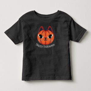 Jack-o-lantern Cat Kinder Shirts