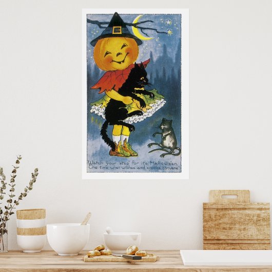 Jack o' Lantern Child Poster (Keuken)