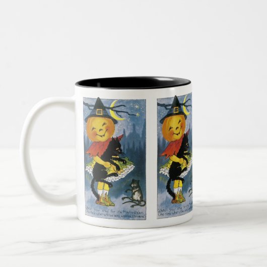  Jack o' Lantern Child Tweekleurige Koffiemok (Links)