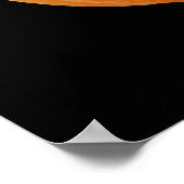 Jack o' Lantern Clown Face, Halloween Pumpkin Poster (Hoek)