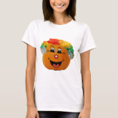 Jack o' Lantern Clown Face, Halloween Pumpkin T-shirt (Voorkant)