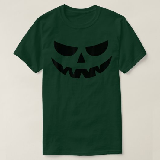 Jack O Lantern Costume Scary Pumpkin Face Halowee T-shirt (Design voorkant)