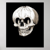 Jack O Lantern Cranium Halloween Gothic Poster (Voorkant)
