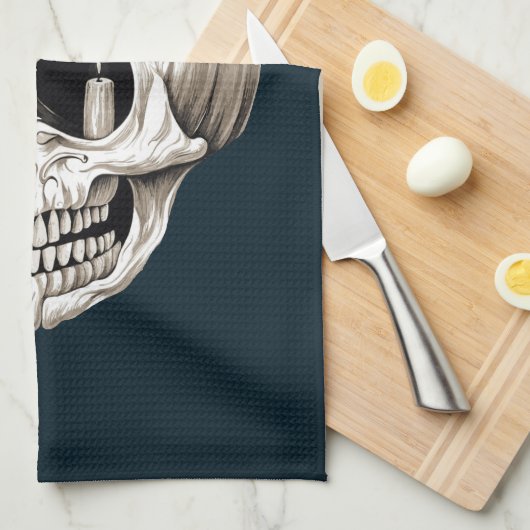 Jack O Lantern Cranium Halloween Gothic Theedoek (Quarter Fold)