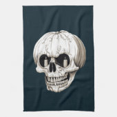 Jack O Lantern Cranium Halloween Gothic Theedoek (Verticaal)