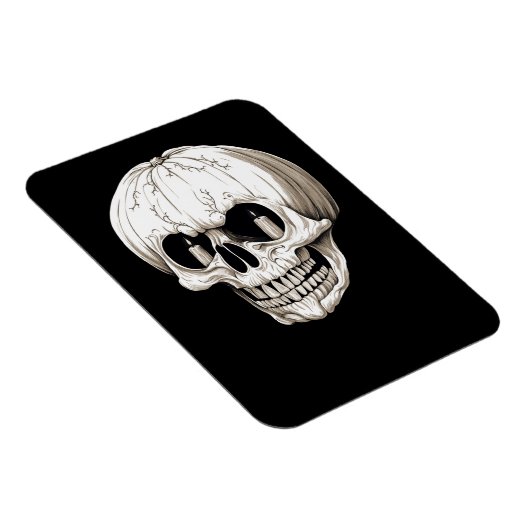 Jack O Lantern Cranium Halloween Gotisch Magneet (Rechterzijde)