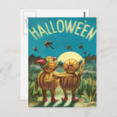 Jack O' Lantern Creature Monster Witch Briefkaart (Voorkant / Achterkant)