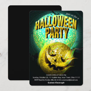 Jack O Lantern Disco Bal Volwassenen Halloween Fee Kaart
