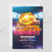 Jack-O-Lantern Disco Ball Adult Halloween Party Kaart (Voorkant)