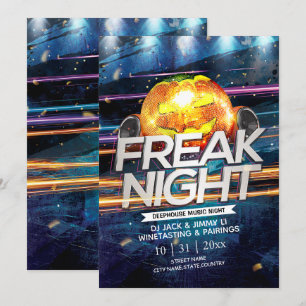 Jack-O-Lantern Disco Ball Freak Night Halloween Kaart