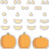 Jack-o-Lantern DIY Sticker Set (Voorkant)