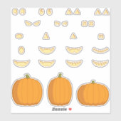 Jack-o-Lantern DIY Sticker Set (Vel)