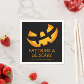 Jack-O-Lantern Eet, Drink en Wees eng Servet (Insitu)