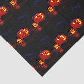 Jack-O-Lantern- en kaartenpapier Tissuepapier (Detail)