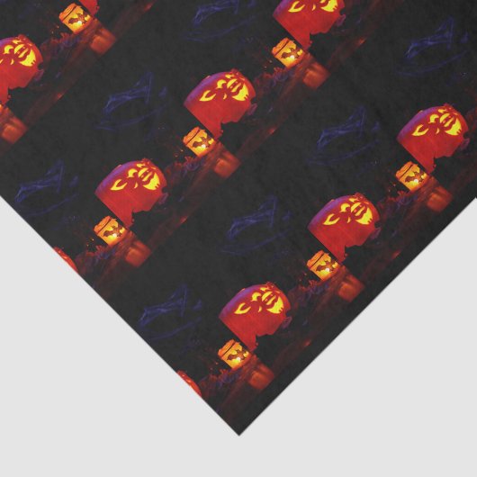 Jack-O-Lantern- en kaartenpapier Tissuepapier (Detail)