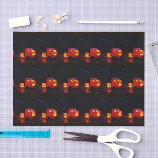 Jack-O-Lantern- en kaartenpapier Tissuepapier (Craft)