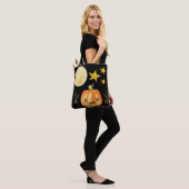 Jack-O-Lantern en Moon Trick or treat Tote Bag (Op model)