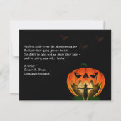 Jack o Lantern en Scarecrow Halloween Party Kaart (Voorkant)