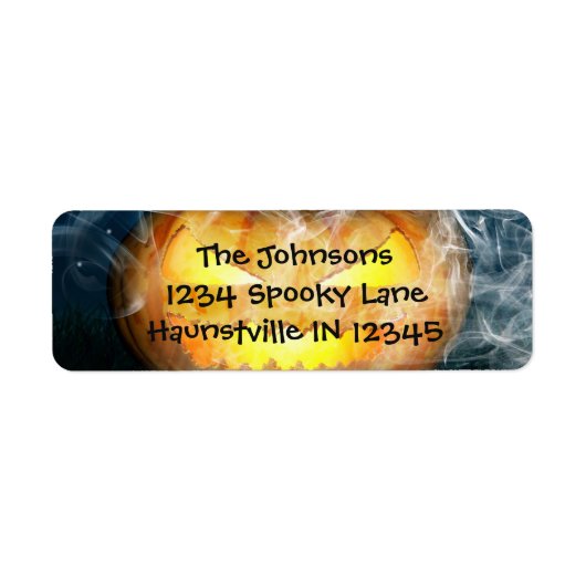 Jack-o-lantern Etiket (Voorkant)