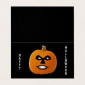 Jack o' Lantern Evil Face Classroom Exchange Kaart Visitekaartje (Buitenkant ongevouwen)