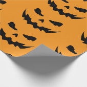 Jack-O-Lantern Eyes and Mouth Cadeaupapier (Hoek)