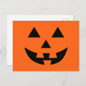 Jack O’ Lantern Face Fun Halloween Briefkaart (Voorkant / Achterkant)