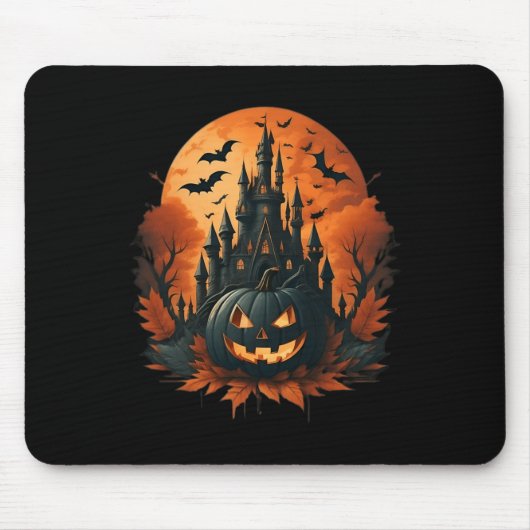 Jack O' Lantern Face Halloween Pumpkin Spooky Muismat (Voorkant)
