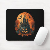 Jack O' Lantern Face Halloween Pumpkin Spooky Muismat (Met muis)