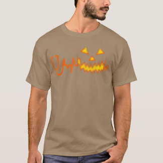 Jack O' Lantern Face Halloween Pumpkin Stethoscope T-shirt