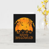 Jack O Lantern Face Happy Halloween Pumpkins Manne Kaart (Gele Bloem)