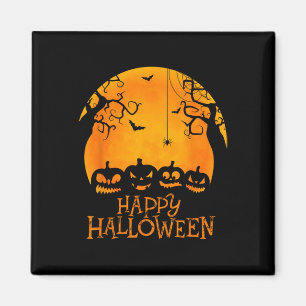 Jack O Lantern Face Happy Halloween Pumpkins Manne Magneet