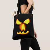 Jack O Lantern Face Print Halloween Tote Bag (Dichtbij)