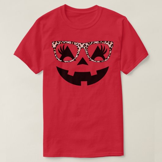 Jack O Lantern Face Pumpkin Eyelashes Halloween Le T-shirt (Design voorkant)