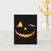 Jack O Lantern Face Pumpkin Eyelashes Hallowen Cos Kaart (Gele Bloem)