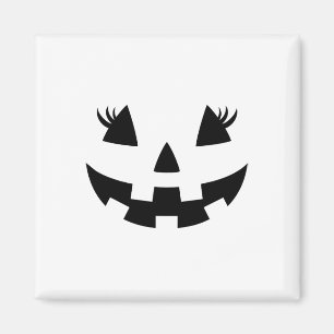 Jack O Lantern Face Pumpkin Eyelashes Hallowen Cos Magneet