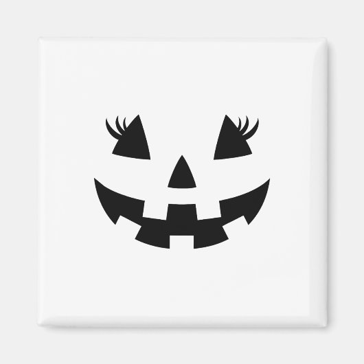 Jack O Lantern Face Pumpkin Eyelashes Hallowen Cos Magneet (Voorkant)