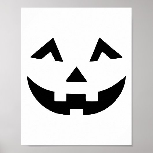 Jack O Lantern Face Pumpkin Eyelashes Hallowen Cos Poster (Voorkant)