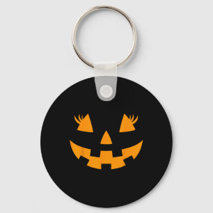 Jack O Lantern Face Pumpkin Eyelashes Hallowen Cos Sleutelhanger