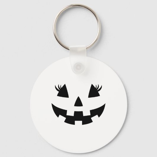 Jack O Lantern Face Pumpkin Eyelashes Hallowen Cos Sleutelhanger (Voorkant)