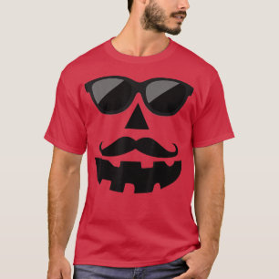Jack O Lantern Face Pumpkin Eyelashes Hallowen Cos T-shirt