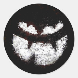 Jack O' Lantern Face Ronde Sticker