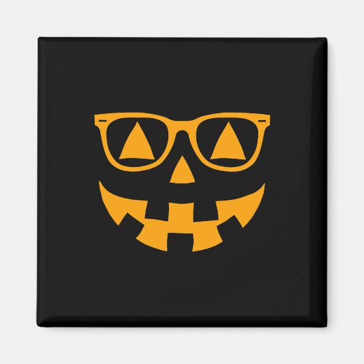 Jack O Lantern Face Sunbribribril Halloween P Magneet (Voorkant)