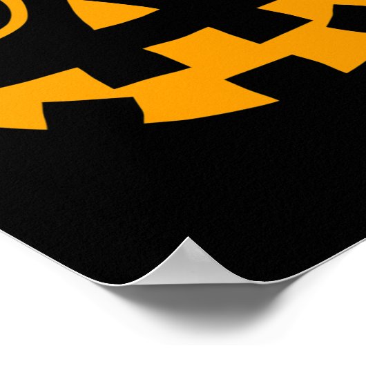 Jack O Lantern Face Sunbribribril Halloween P Poster (Hoek)