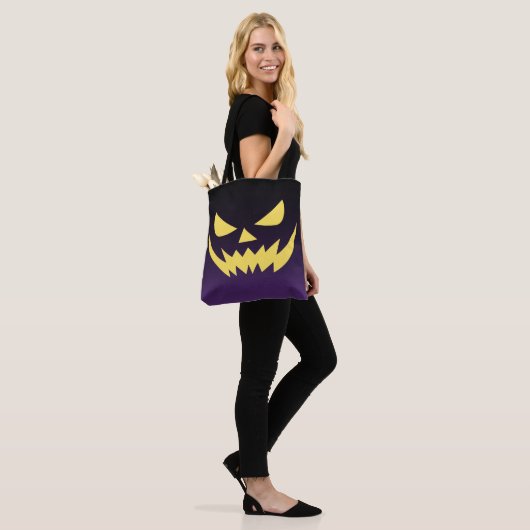 Jack-o-lantern Face Tote Bag (Op model)