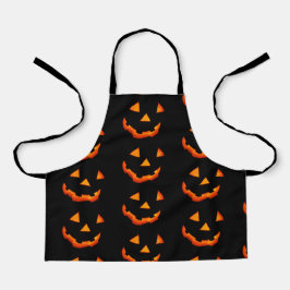 Jack-o'-Lantern Faces apron Schort