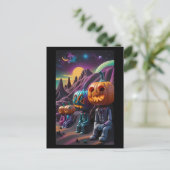 Jack-o-Lantern Familie Rustplaats Briefkaart (Staand voorkant)