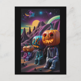 Jack-o-Lantern Familie Rustplaats Briefkaart