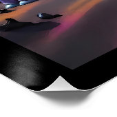 Jack-o-Lantern Family Rest Stop Perfect Poster (Hoek)